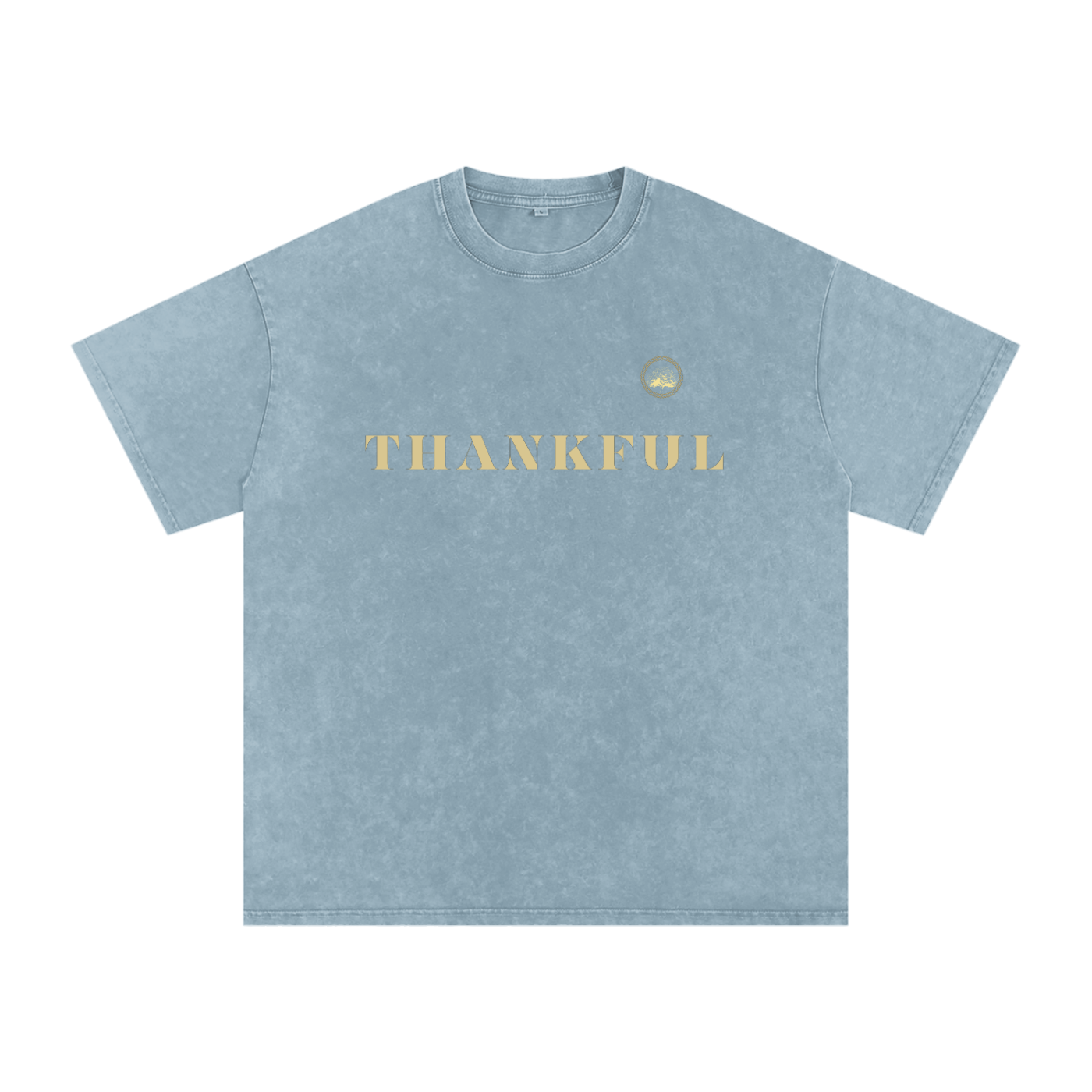 Thankful - Washed Oversized Cotton T-Shirt