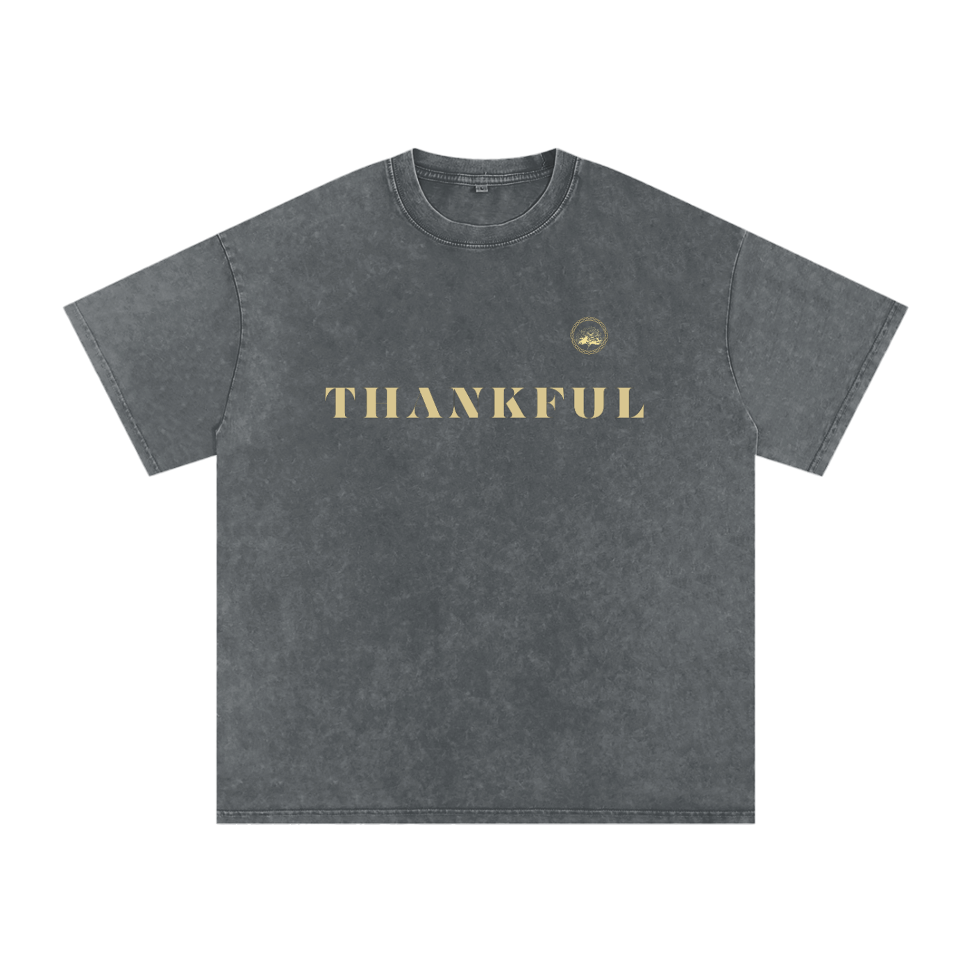 Thankful - Washed Oversized Cotton T-Shirt