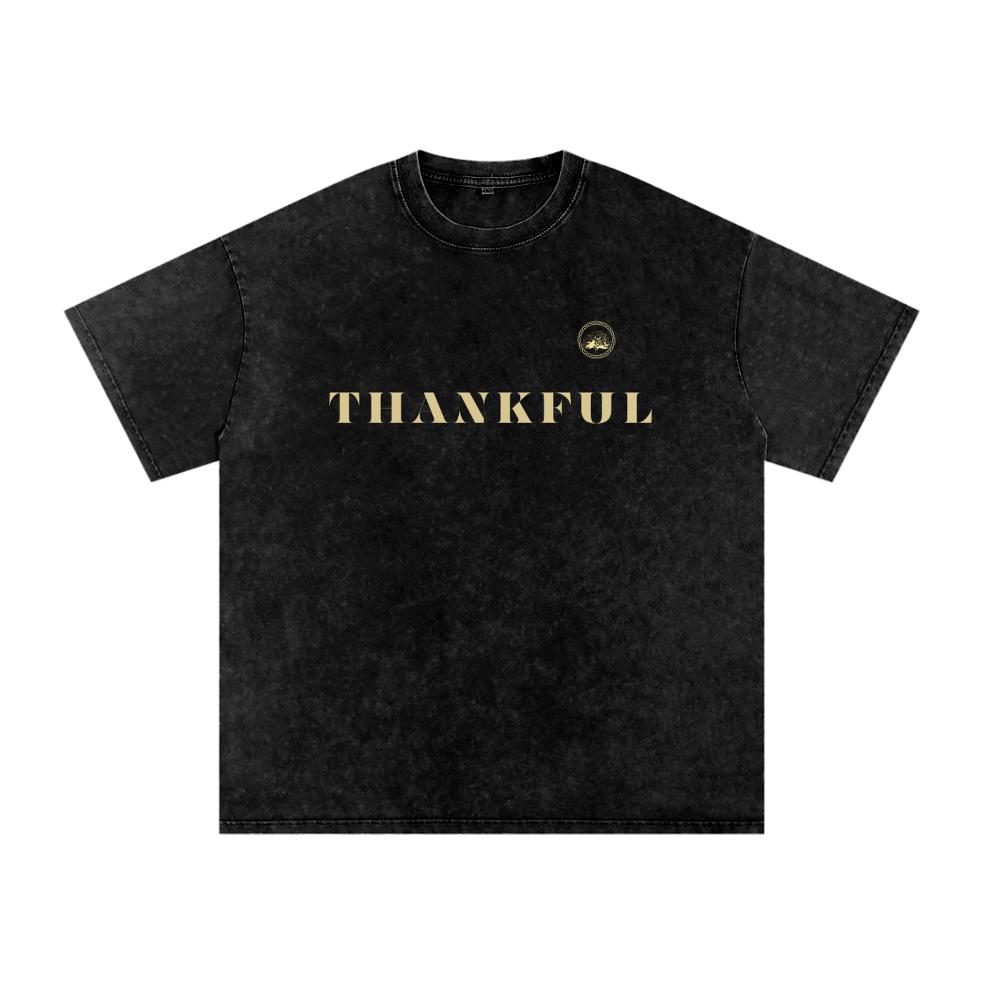 Thankful - Washed Oversized Cotton T-Shirt
