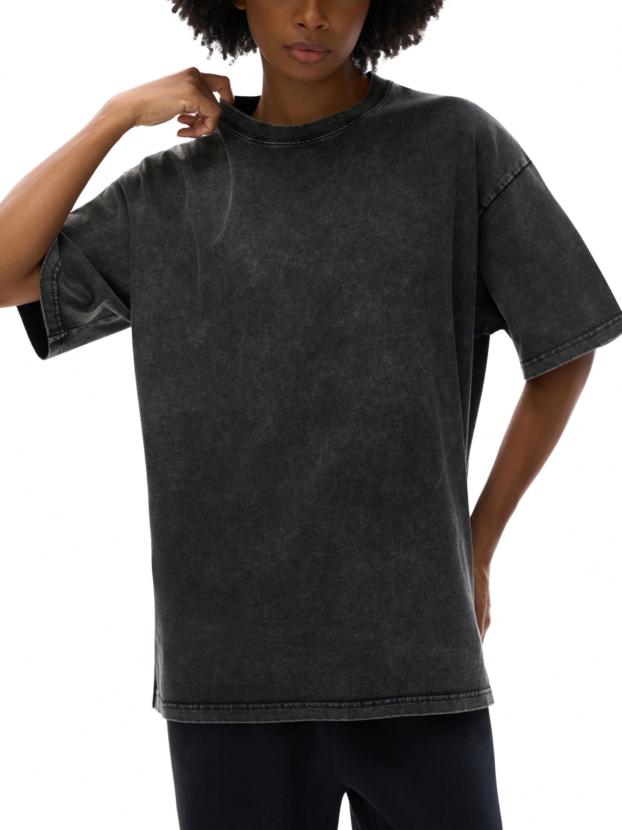 Thankful - Washed Oversized Cotton T-Shirt